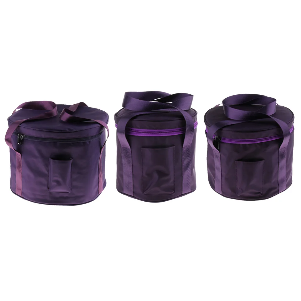 8/11/14inch Crystal Singing Bowl Carry Case Travelling Thicken Bag Purple