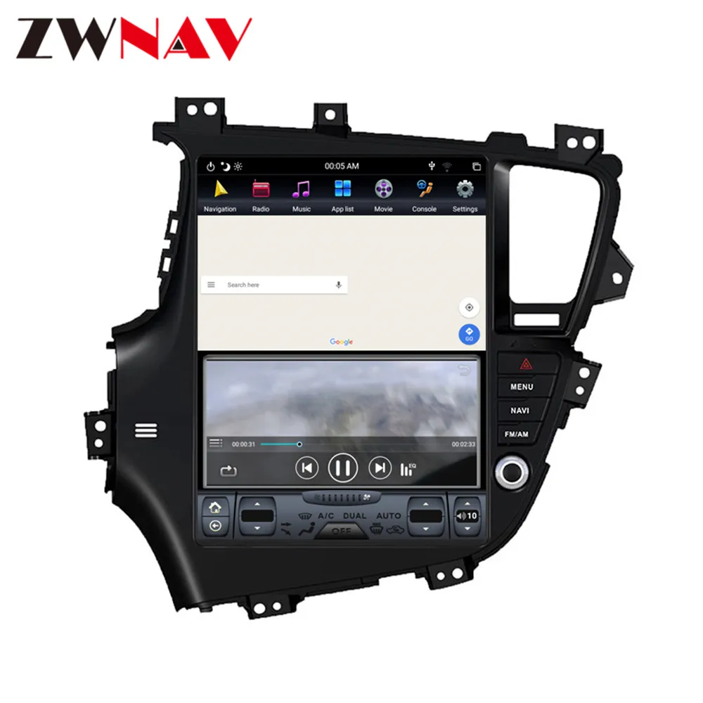 4+128G Tesla Carplay Screen For KIA Optima/KIA K5 2010 2011 2012 2013 Android 9 Multimedia Player GPS Audio Radio Stereo