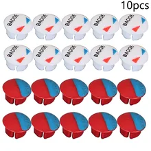 10pcs Hot And Cold Indicate For Kitchen Bathroom Mixer Tap Suitable For 7mm Faucet Handle Accessories Home Tool