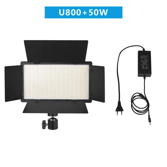 U800 LED Photo Studio Light for Tiktok Youbute Game Live Video Lighting 40W/50W Portable Video Recording Photography Panel Lamp NA-U800-LO