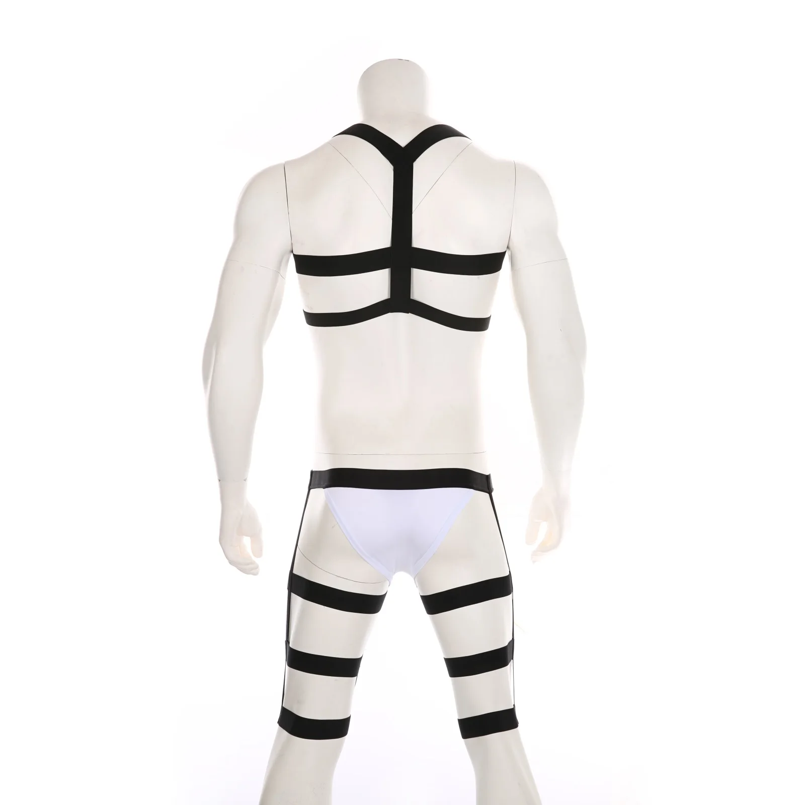 Cosplay&ware Men’s Sexy Harness Bodysuit Lingerie Hot Erotic Bondage Catsuit Sex Role Play Nightwear Chest Belt Underwear Set -Zentai shop online Hae05c01e873b4a48956f8baec9712271v.jpg