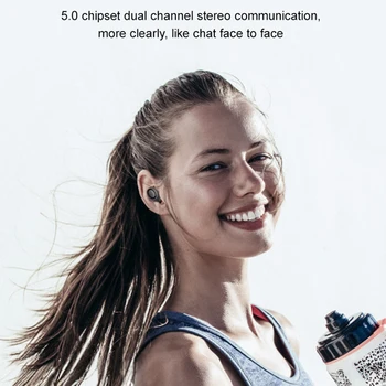 

SPRIMO Air headphone Wireless HIFI Earphone Bluetooth 5.0 in-ear Earbuds TWS Sport Headset For charging iOS/Android phone