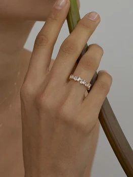 

Timeless Wonder Crystal Zirconia Geo Irregular Rings Women Jewelry Punk Trendy Gothic Designer Statement Top Ins Kpop Gift 2332