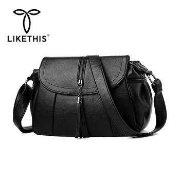 

LIKETHIS 2020 Women Messenger Shoulder Crossbody Bag Fashion Waterproof Single Bags High Quality Small Women Sac A Main Femme