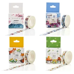 Ruban adhésif Washi multicolore pour Scrapbooking, 1 roule/paquet, papier adhésif décoratif pour masquage, papeterie scolaire japonaise 