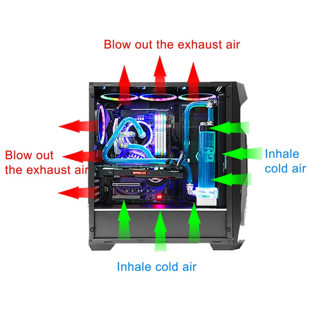 RGB PC Case Fans Computer Case Cooling Fan 15 Lights Streamer 1 Chassis Fan 120mm RGB LED PWM Light Heat Dissipation
