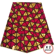 Африканская восковая ткань с принтом Анкара для шитья Анкара африканская ткань 12 ярдов Нигерия хлопок Гана ткань для платья 91010