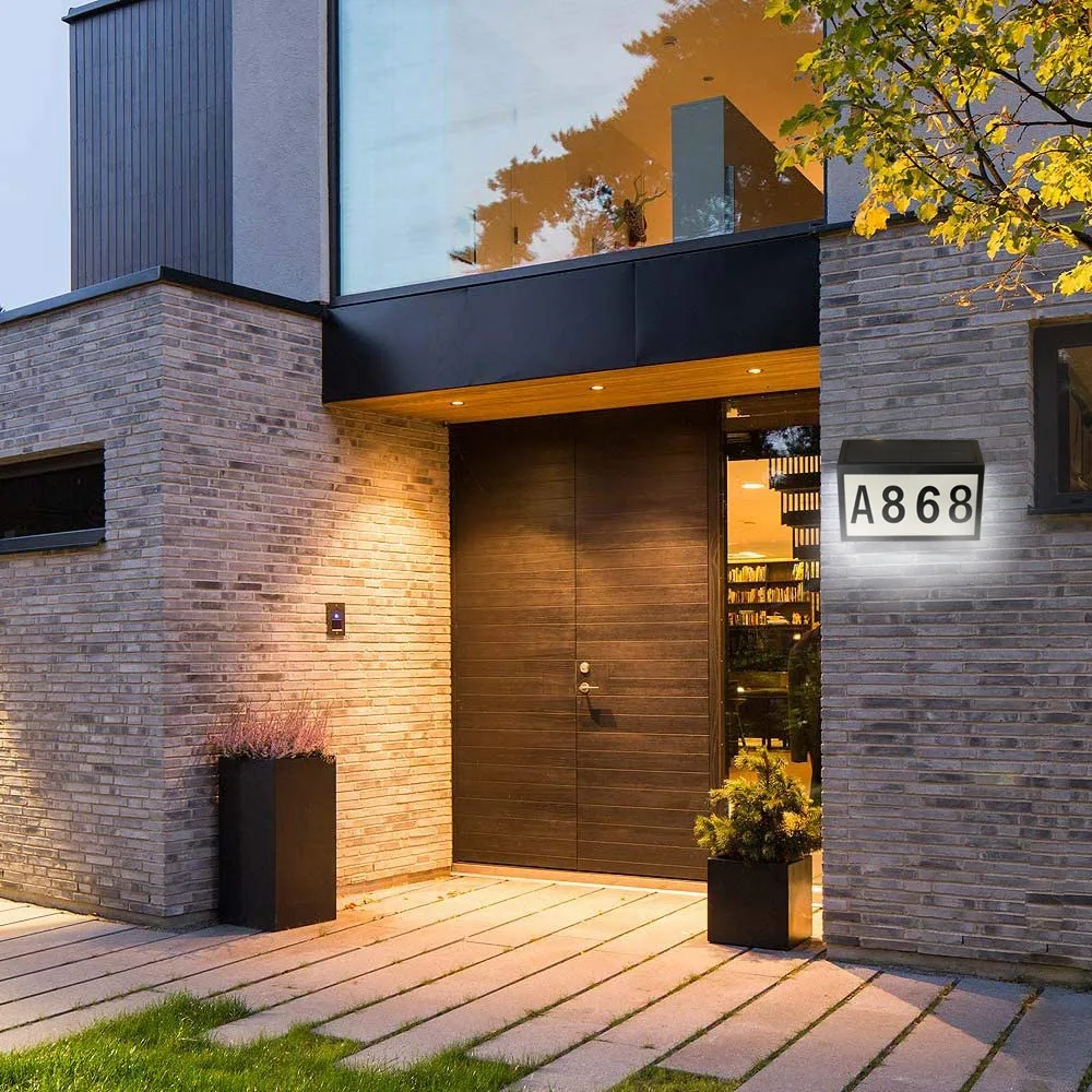 

Outside waterproof garden Solar house number(0-9) yard solar illuminated address number light