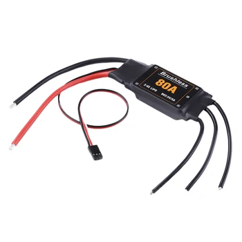 

Model Airplane Speed Controller Practical Sky Drone 80A Easy Apply Accessories Components Durable RC Toys Parts Brushless ESC