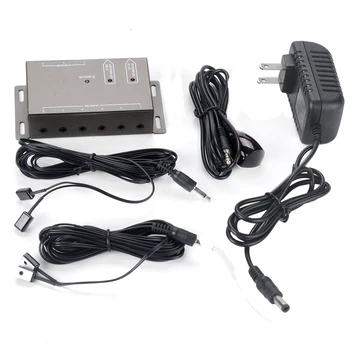 

Hot Sale IR Remote Extender Transponder 1 Receiver 4 Emitters Infrared Repeater System Kit EU Plug / Plug