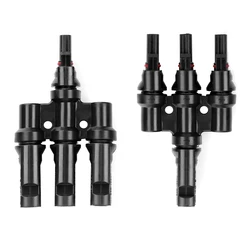 1Pair 30A/1000V T Branch Solar Panel Connector(MMMF+FFFM) IP67 Waterproof , For Photovoltaic Cable Connectors