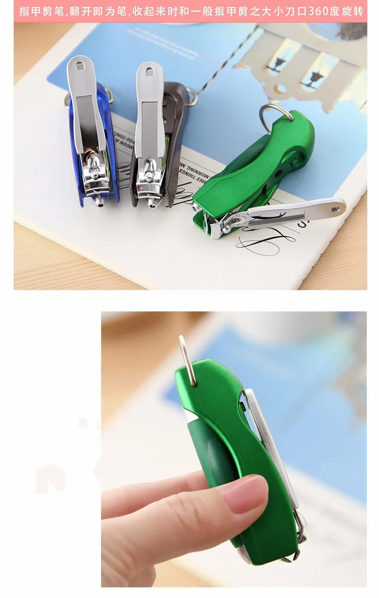 Мульти-функциональный, дизайн ногтей, Ножи инструмент, шариковая ручка металлическая складная рукоятка для ногтей Ножи рекламные ручки офисные школьные принадлежности, блокноты