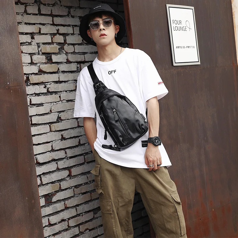 

Chest bag men's tide brand bag 2019 new outdoor messenger bag