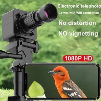 

Shark Teeth 1080P HD wifi connection Remote External universal telephoto camera lens 12M Tripod Great telescope monoculair