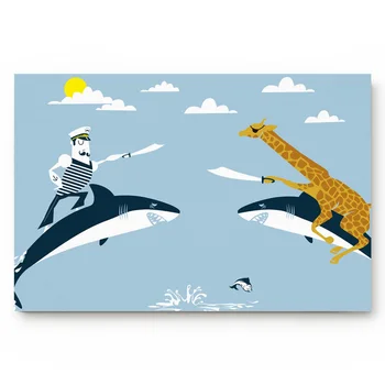 

Kitchen Mat Ocean Shark Giraffe Anti-Slip Doormat Home Bathroom Living Room Decoration Door Mats Outdoor/indoor