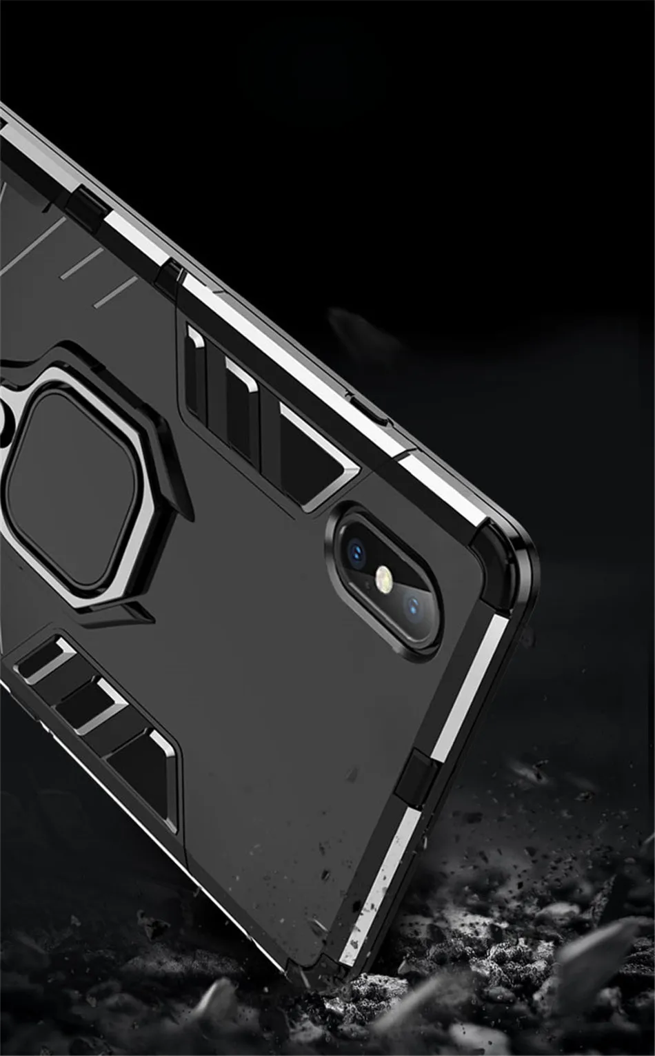 Lovebay противоударный армированный чехол для iPhone 11 Pro Max Стенд автомобильный чехол для телефона с кольцом для мобильного iPhone 11 Pro XS XR X Max 6S 7 8 Plus