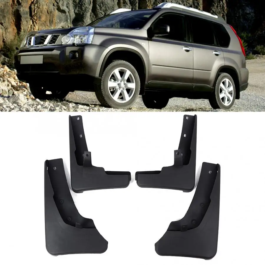 4 шт колесные Брызговики, крыло брызговиков, пригодный для Nissan X-Trail 2008 2009 2010 2011 2012