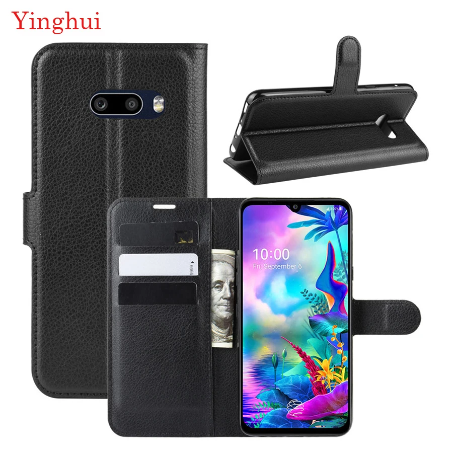 Чехол для LG G8X тонкий кожаный чехол бумажник ThinQ подставка ThinQ|Бамперы| |