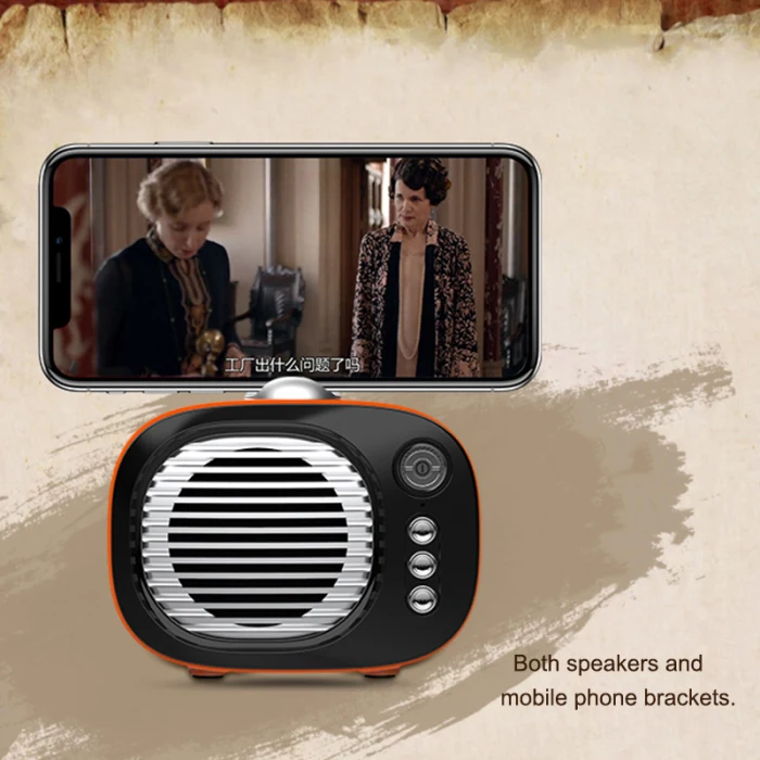 Винтажный Ретро Bluetooth динамик fm-радио старомодный классический стиль поддерживает AUX TF карту VDX99