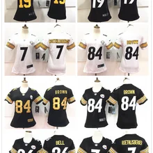 Женские Трикотажные изделия Питтсбург Антония коричневого JuJu Smith-Schuster Ben Roethlisberger для женщин