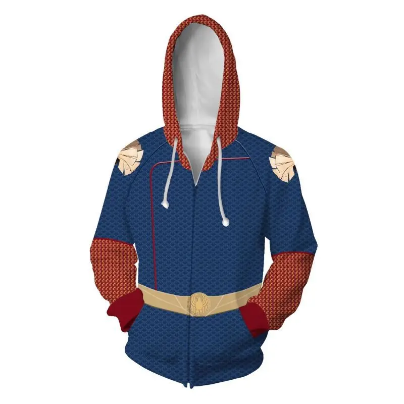The Boys Seven Homelander Deep Starlight A-Train 3D Print Hoodies Sweatshirts Cosplay Costumes Hooded Casual Coat Jacket