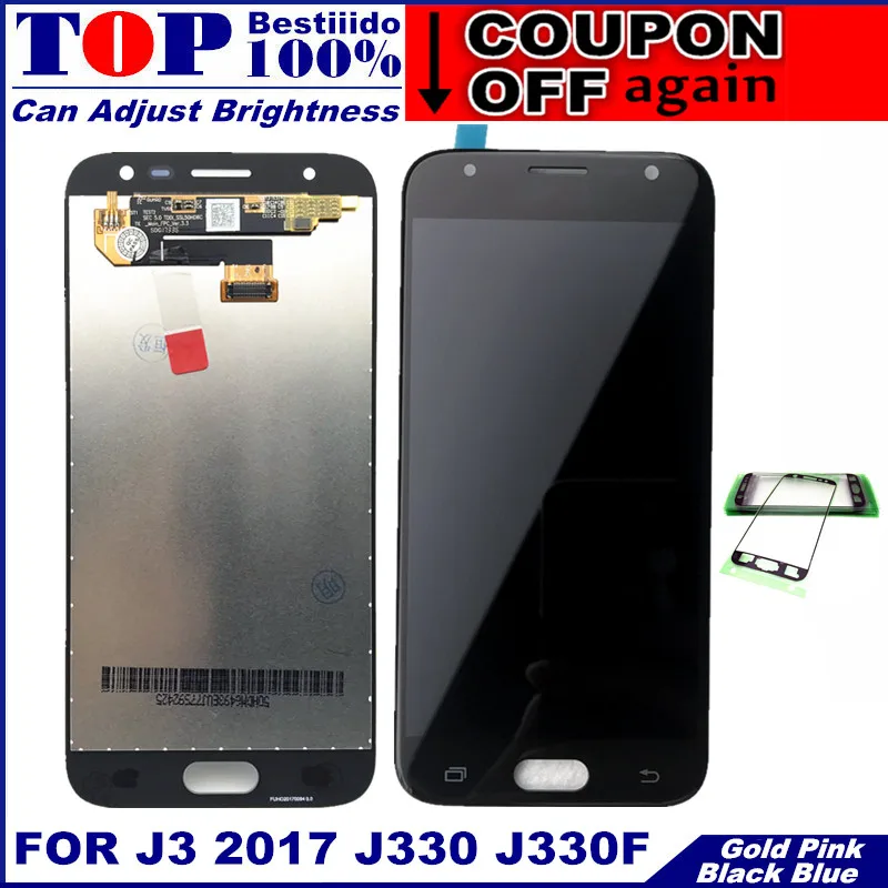 Протестированный рабочий J330 ЖК-для Samsung Galaxy J3 2017 J330F телефон ЖК-дисплей кодирующий