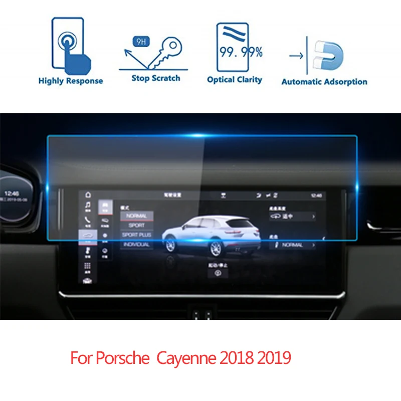 

For Porsche Cayenne Car Navigation Screen Protector Tempered Glass Screen Protective Film