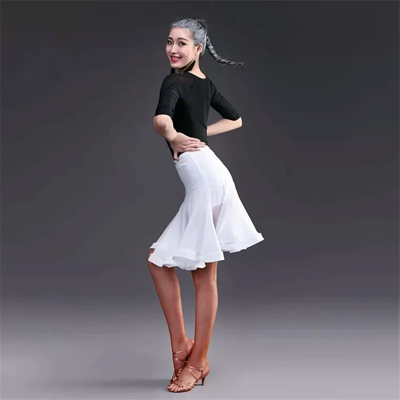 Ballroom Latin Dance Skirt Tango Costume Rumba Samba Dance Skirt for Child Training Dress Performance