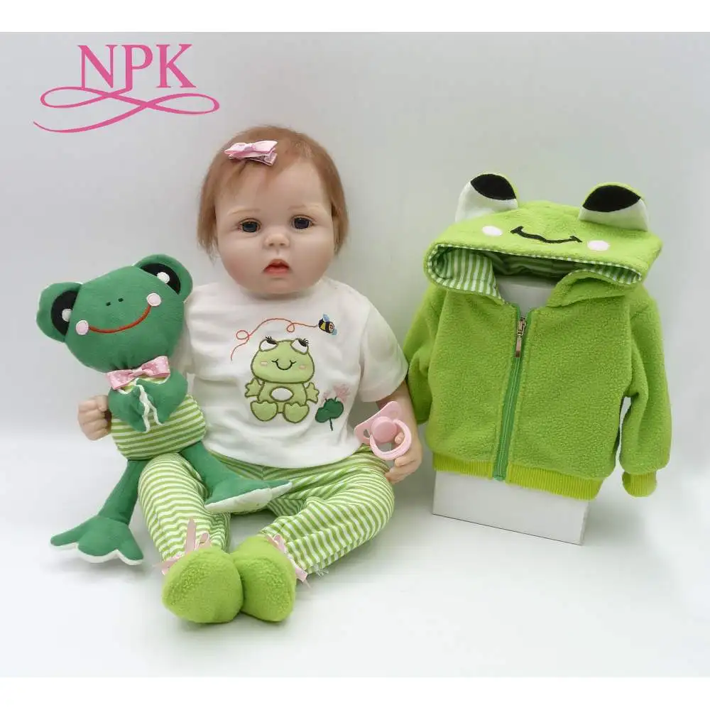 

NPK Realtouch 55cm Silicone adora Lifelike Bonecas Baby newborn realistic magnetic pacifier bebes reborn dolls babies toy