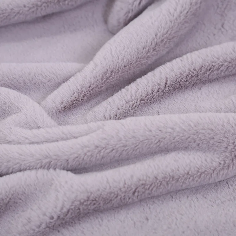 

Solid Color Small Rabbit Fur Blanket Northern European-Style Sofa Blanket Bunny Velvet Baby Blanket