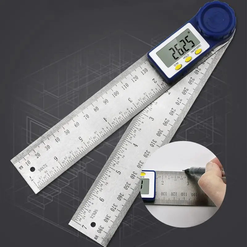  0-200mm 8in Digital Meter Angle Inclinometer Angle Digital Ruler Electron Goniometer Protractor Ang