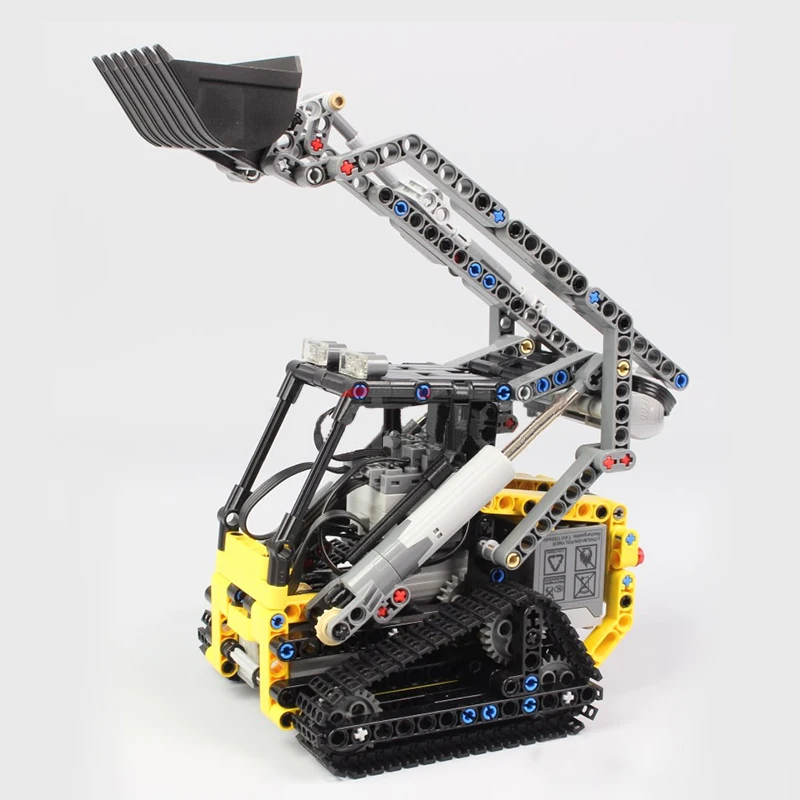 BuildMoc MOC 13349 гусеничный автомобильный экскаватор с дистанционным управлением из сплава Rooter Truck RTR независимая рукоятка электрический автомобиль с дистанционным управлением - Цвет: C237 With Motor