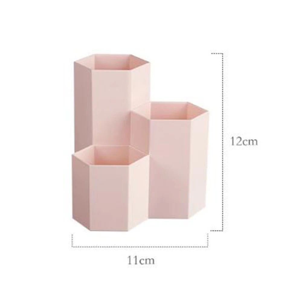 Plastic Makeup Organizer Storage Bucket Box Saving Space Desktop Office Cosmetics Storage Container Sundries Box Home Decor