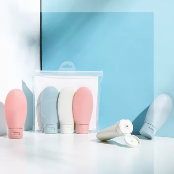 

3pcs/set 60ml Plastic Travel Packing Press Bottle for Lotion Shampoo Bath Small Sample Containers