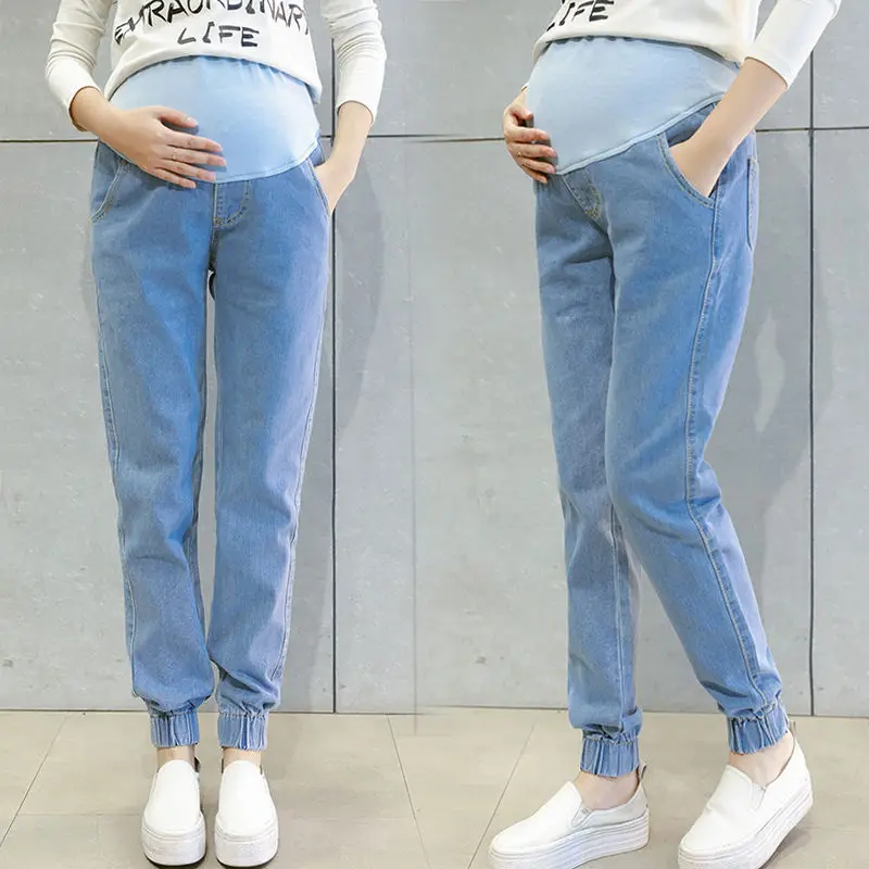 Winter Fleece Denim Jeans Maternity Pants For Pregnant Women Clothes Nursing Pregnancy Leggings Trousers Maternity Clothing