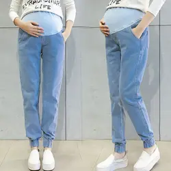 Winter Fleece Denim Jeans Maternity Pants For Pregnant Women Clothes Nursing Pregnancy Leggings Trousers Maternity Clothing