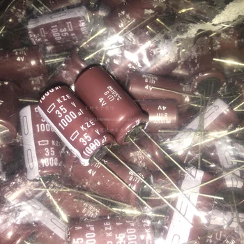 

5PCS/10PCS hot sale NIPPON electrolytic capacitor 35V1000UF 12.5X25 Kze non-polar capacitor Japan 35V 1000UF