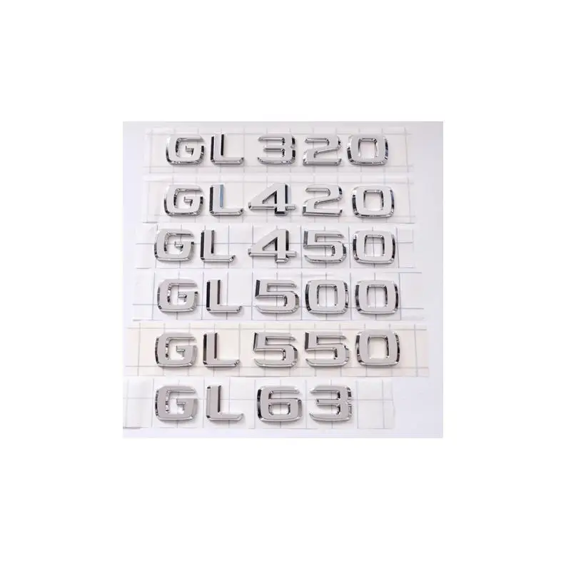 50 шт./лот ABS пластиковая наклейка GL550 GL500 GL350 GL400 GL420 GL450 GL63 Эмблема/Бейдж/логотип