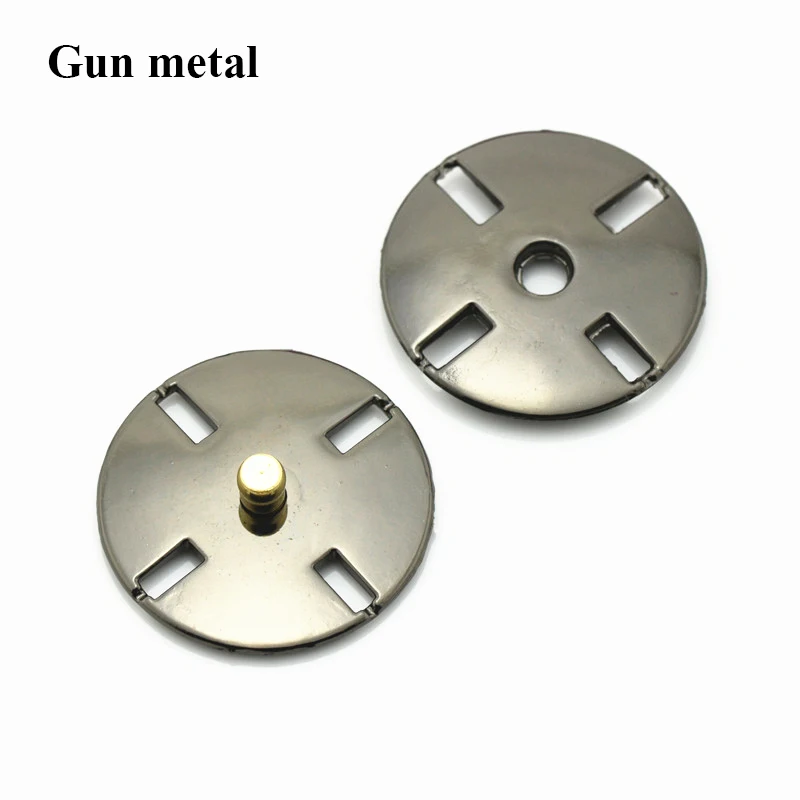 Gun Metal 5 шт. 10-25 мм круглые металлические кнопки золотого цвета для одежды DIY пуговицы для одежды аксессуары для шитья одежды - Цвет: Gun Metal
