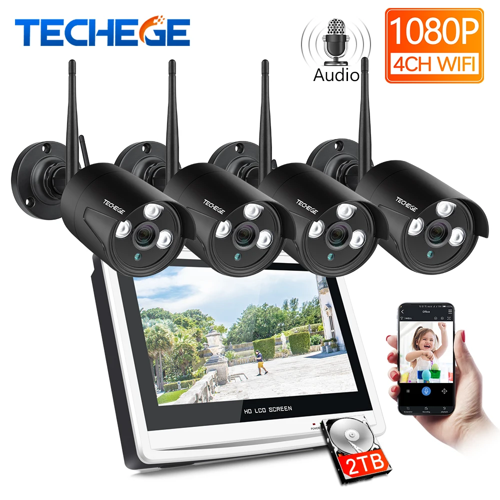  Techege 1080P Wireless NVR Kit 12