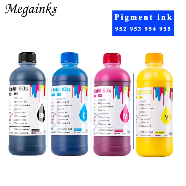 Kit de recharge d'encre pigmentée CISS pour imprimante HP OfficeJet Pro,  500ML, 953, 7720, 7740, 8710, 8715, 8720, 8730, 8740, 8210, 8216, 8725 -  AliExpress