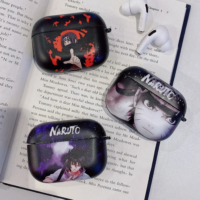 Японское аниме Наруто для AirPods Pro Apple чехол Sasuke Itachi Чехлы наушников TPU IMD защитный