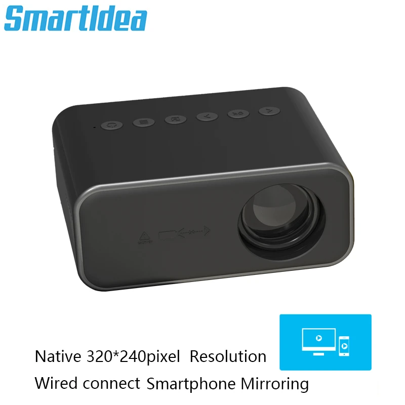 projector tv Smartldea Mini Micro Portable Home Entertainment Projector Support 1080P HD Mobile Phone Connection Projectors gift proyector infocus projector