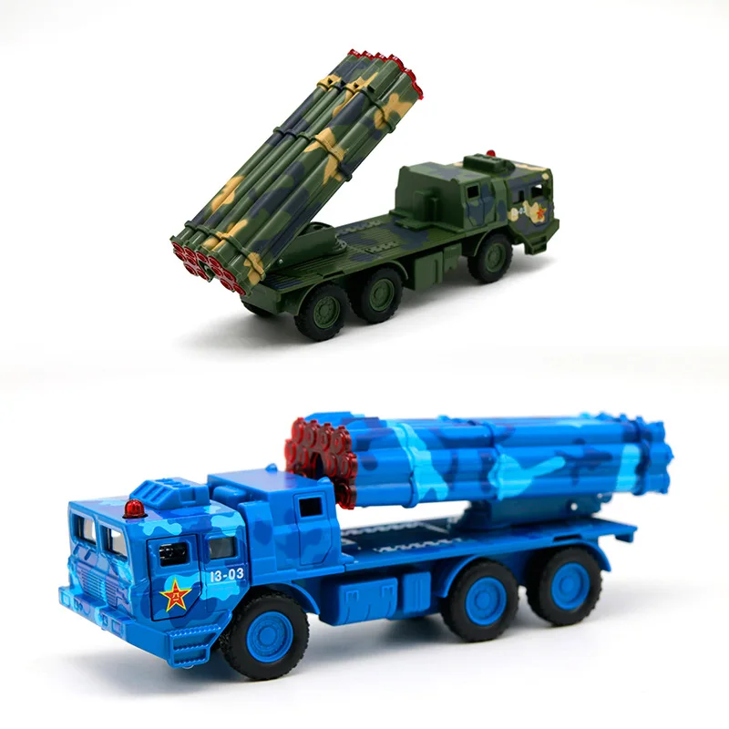 Jiaye военная модель Игрушечная машина сплав модель автомобиля Игрушка Военная Модель автомобиля большой дальности ракетный пистолет CS0183