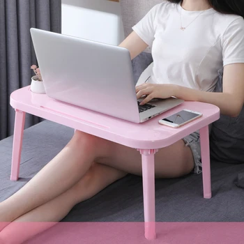 

Adjustable Folding Laptop Table Notebook PP Desk Table Stand Portable Bed Tray Portable Anti-Skid Table Office Furniture