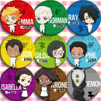 

Anime The Promised Neverland RAY DON Cosplay Badge Cartoon Collection Bags Badges For Backpacks Button Clothes Brooch Pins gifts