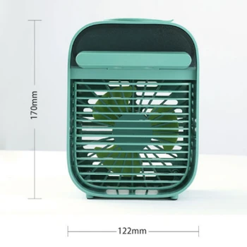 

Mini USB Desktop Air Cooler Personal Space Cooling Fan Adjustable Wind Speed for Home Office Bedroom