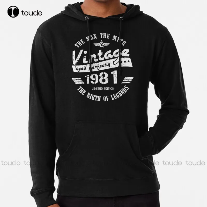 

new Vintage 1981 - 40th Birthday Gift For Men Hoodie zip up hoodies