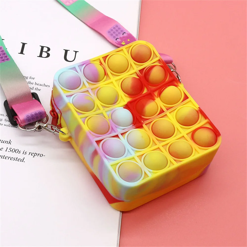 Fashion Unicorn Fidget Toys Bag Push Pop Bubbles Kawaii Wallet Bag Coin Purse Silicone Antistress Figet Sensory Toy For Girls Fashion Unicorn Fidget Toys Bag Push Pop Bubbles Kawaii Wallet Bag Coin Purse Silicone Antistress Figet Sensory Toy For Girls