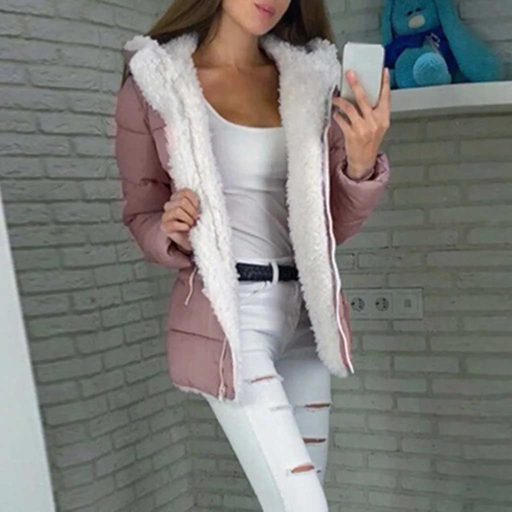 

Women Parkas Winter Coats Hooded Thick Cotton Warm Female Jacket Fashion Mid Long Wadded Coat Outwear Plus Size S-5XL chaqueta